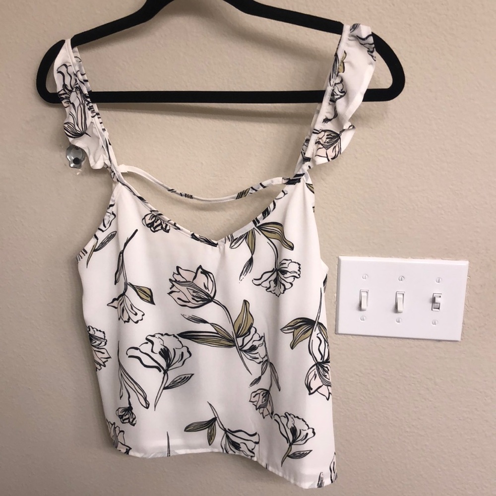Cotton On White Floral Top